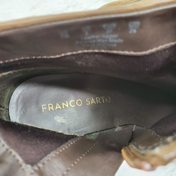 Franco Sarto Disco Leather Heeled Booties - Picture 4 of 7